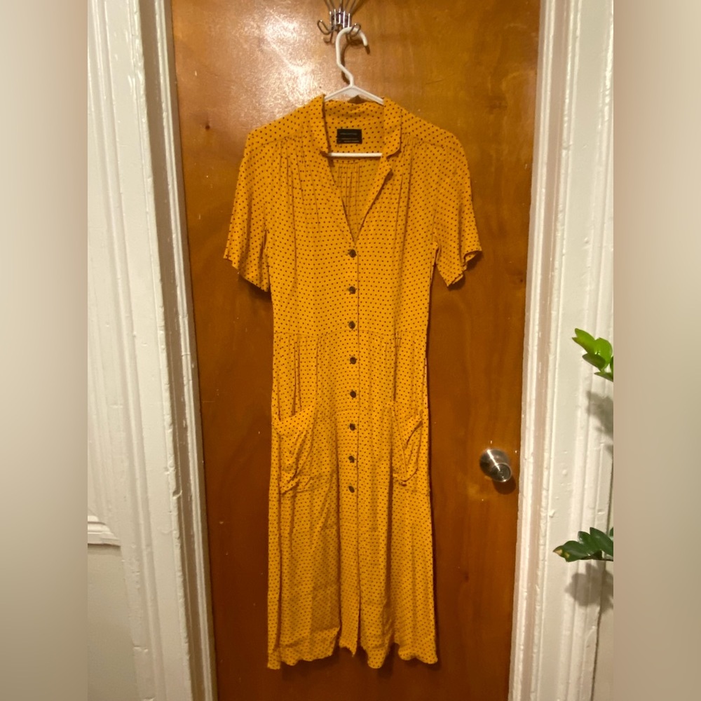 Urban Outfitters midi polka dot dress